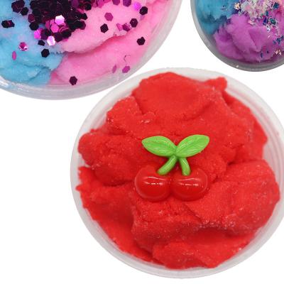 China 2018 NEW DESIGN HOT SALE wholesale DIY colorful fluffy clay mud cloud crystal mud kits for kid. stress relife mud 60*4.7cm for sale