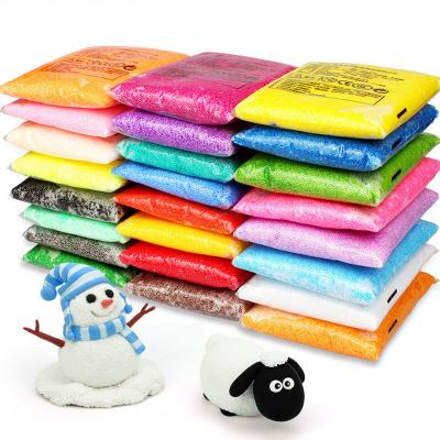 China 2018 EYE 1KG hot colorful educational toy sale24 PCS snow mud kit for sale