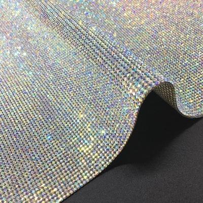 China 20*24cm white self adhesive diamond sticker rhinestone ab diamond crystal sticker for decoration for sale