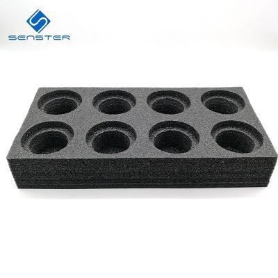 China Eco-friendly custom EPE foam velor flocked EVA spray polyurethane packaging for for sale