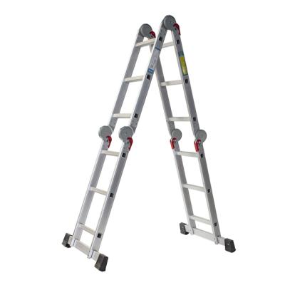 China Industrial Aluminum Multifunction Folding Ladders 12 Steps Ladder for sale