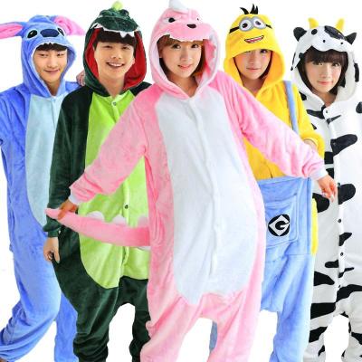 China QUICK DRY UNISEX Cute Cartoon Flannel Sleepwear Women Winter Pajamas Adults Animal Pajamas Set Hooded Kids Pajamas Sleepwear for sale