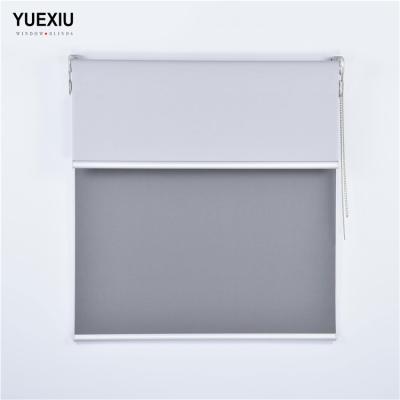 China Best Wholesale Casual Selling Day And Night Double Layer Direct Roller Shades Promotion Manufacturer Blind Window Curtain for sale