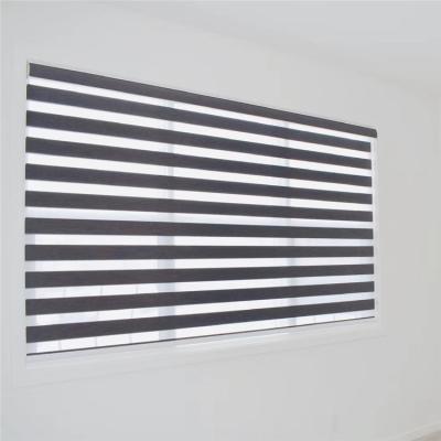 China Modern Modern Double Motorized Zebra Blinds Zebra Motorized Shades for sale