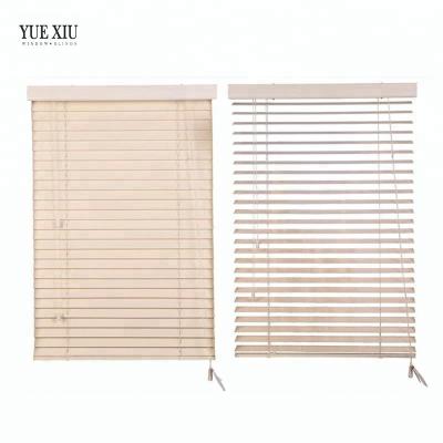 China Soft Texture Faux Wood Venetian Blinds OEM Antique Timber Slats Exterior Wood Shutters for sale