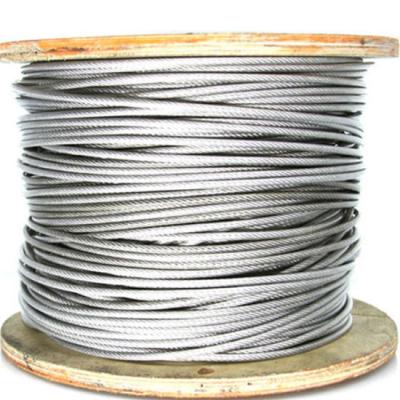 China Rope 1570MPa 1670MPa 1770MPa 1870MPa 6*7+IWS Stainless Steel Wire Rope Cable for sale