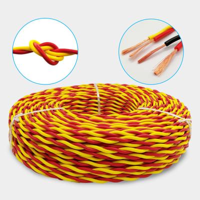 China RVS 2*1.5MM2 PVC Insulated Cable 450/750V Heating Soft Twisted Wire Electric For Fire Fighting for sale