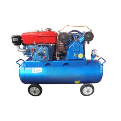 China Cheap Lubricated 4HP 150L Diesel Engine Air Compressor for sale