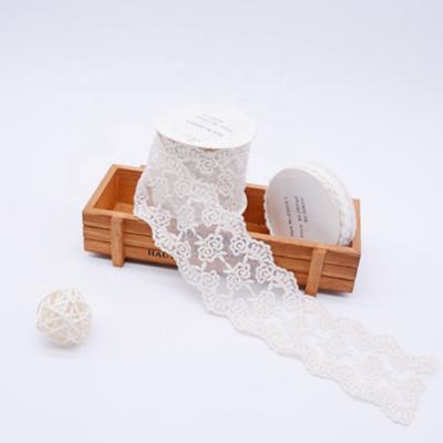 China Sustainable Embroidery Trim Lace Ladies Ribbon Trimmings For Dresses for sale