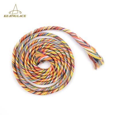 China New Colored Macrame Trimming Narrow Woven Tape High Tenacity Rope Braided Rope for sale