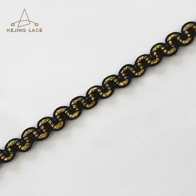 China Durable metallic black braided roller tray cord for curtain for sale