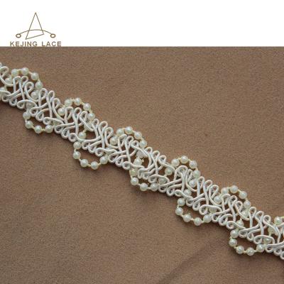 China Sustainable Direct Crochet Trim Beaded Factory Beautiful Trimming for sale