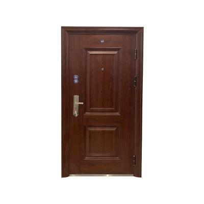 China High quality wooden interior bulletproof main entrance cheap price color steel door for sale