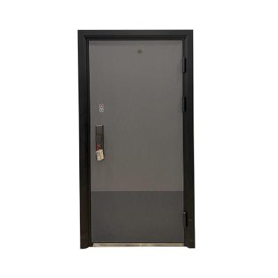 China Bulletproof Door Modern Iron Steel Exterior Main Entrance House Door Designs With Smart Lock for sale