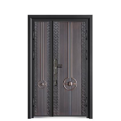 China High Quality Modern Design Bulletproof Double Door Customs Entrance Security Steel Doors For Apartment for sale