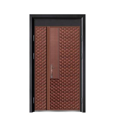 China Bulletproof Made In China Manufacturer Custom Size Modern Style High Quality Iron Sheet Security Door for sale