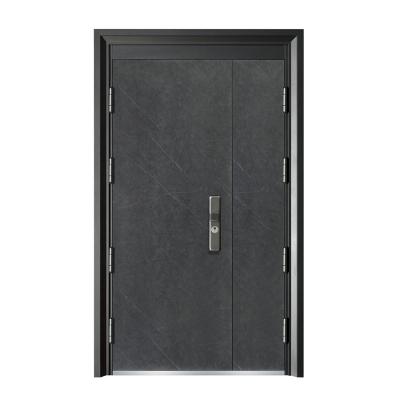 China Front Security Door Exterior Steel Bulletproof Doors China Factory Hotel Residence Villa Door Metal Cheap Price for sale