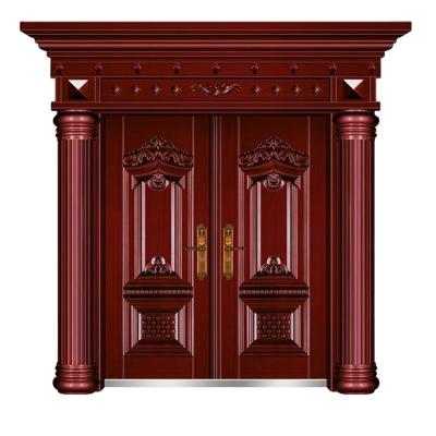 China bulletproof french armored steel door exterior main entrances morden iron security doors exterior steel for sale