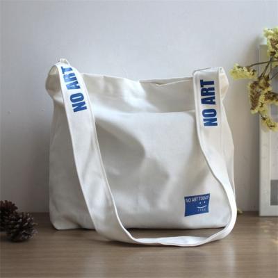 China Multifunctional Logo Printed Black White Fashion Custom Cheap Plain Bulk Large Reusable Organic Eco-Friendly Canvas Cotton Tote Shopping Bag for sale