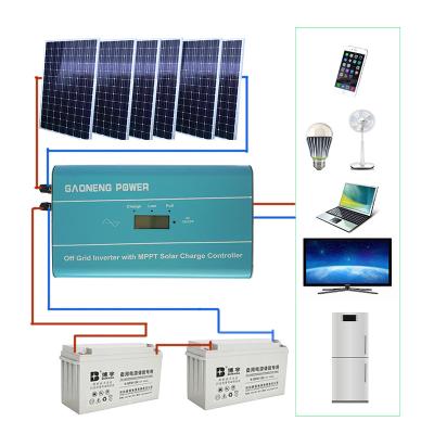 China Home inverter with mppt charge for 1kw solar power system for sale