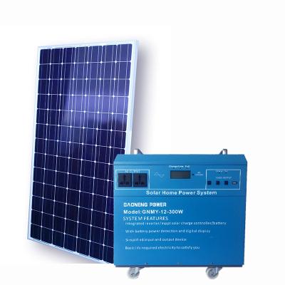 China Home lcd show solar power systemGenerator complete home kit 300W 500W solar power output 220V for garden light for sale