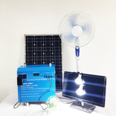 China Home DC Output AC Free Energy 300W Portable Solar Panel Cleaning System For Home With Battery for sale