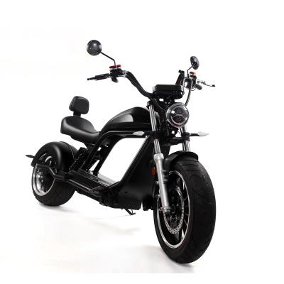 China Amoto Wholesale Unisex High Quality Electric Motorcycle Citycoco 3000w Detachable Battery 17 Inch Fat Tire Electric Bike Scooter for sale