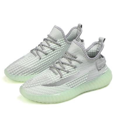 China Cushioning Hot high yeezy sneakers 350 Unisex Lightweight yeezy luminous casual shoes for sale