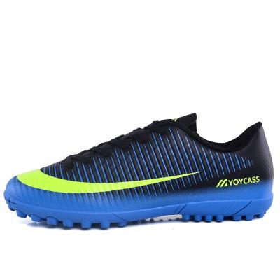 China Customization high quality mens soccer support ties fashion soccer shoes men sports sneakers PU soccer boots shoes for sale