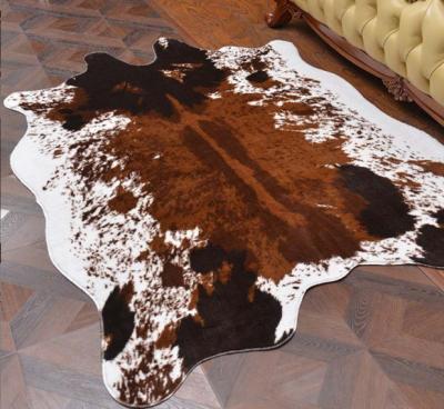 China Simple America Style Animal Skin Zebra Pattern Cow Pattern Floor Rug Room Bedroom Rug Home Decoration Printing Carpet for sale