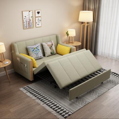 China (Other)Modern Furniture Living Room Adjustable Extended Small Sleeper Fabric With Folding Sleeper Folding Sofa Bed With Storage for sale