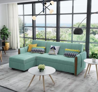 China (Other) Adjustable L Shape Sofa Bed For Living Room Best Fabric Corner Sofa Bed Furniture Come Bed Folding for sale