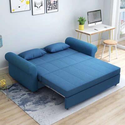 China European style small sleeper modern furniture living room extended fabric with foldable bunk folding sofa bed with storage for sale