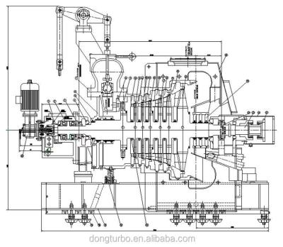 China 600mw reheat supercritical quad exhaust three-shell condensing steam turbine 600MW-1000MW en venta