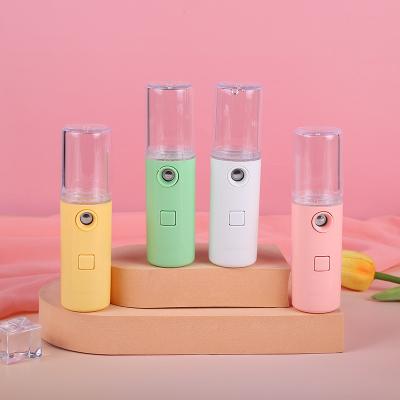 China Moisturizer 2 in 1 Facial Mist Sprayer Face Steamer Wet Refillable Personal Mist Beauty Care Nano Facial Sprayer for sale