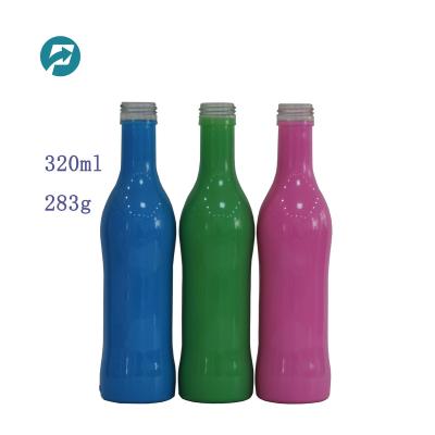 China Cheap 320ml Colorful Glass Liquor Wine Bottles for sale