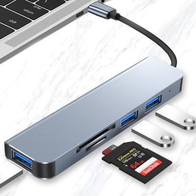 China Hub Docking Station Usb 30 5 In 1 Type C Multifunctional Docking Station Usb C Hub With USB Hub SD TF Card Reader for sale