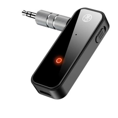 China 4h Portable Wireless BT 5.0 Audio Transmitter Receiver For TV PC Earphone Car Kit for sale