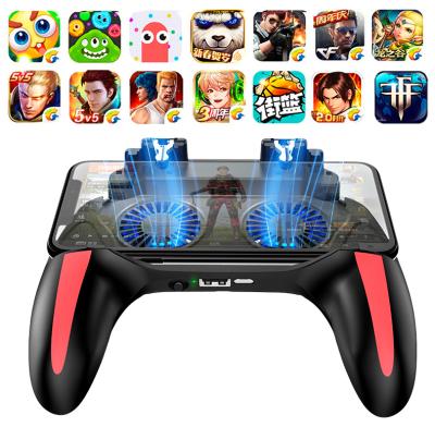 China 4.7-6.5 Inch New Fan H10 2 Gaming Pad L1R1 Controller For PUBG Gamepad Mobile Joystick Control Phone For Android IPhone Xiaomi Cooler for sale