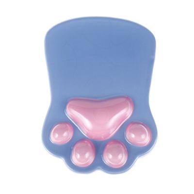 China Cute High Quality Comfortable Cat Paw Mouse Pad PC Computer Wrist Rest Support Mouse Pad Nonslip Silicone for sale