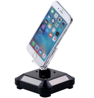 China ABS 3 LED 360 Degree Rotating Showcase Solar Turntable Phone Display Stand Showcase for sale