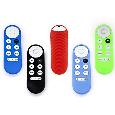 China Fanshion Simple Silicone Dustproof Soft Case Cover Device For Google Chromecast TV 2020 Voice Remote Control for sale