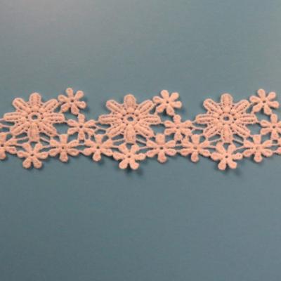 China Viable high quality 4CM embroidery water soluble lace for garment for sale