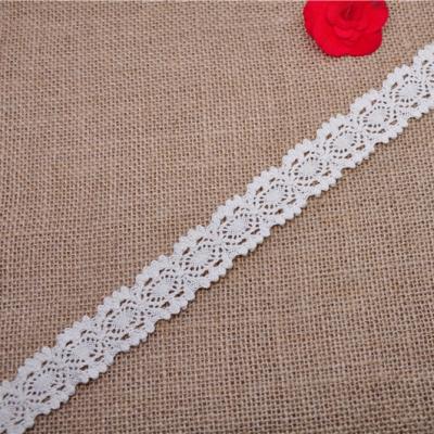 China High quality white 100% cotton crochet lace for dress/garment for sale