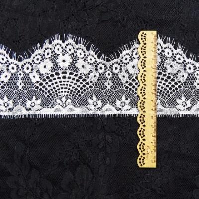 China Viable Hot Sale 10CM Eyelash Lace Fabric For Garment for sale