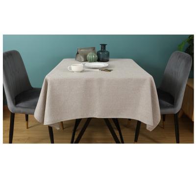 China Factory Price Square Plain Color Water Resistant Solid Color Waterproof Tablecloth (5 Colors) Wed for sale