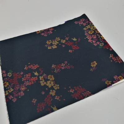 China Polyester Flower Printing Anti-static Woven Velvet For Women's Dress for sale