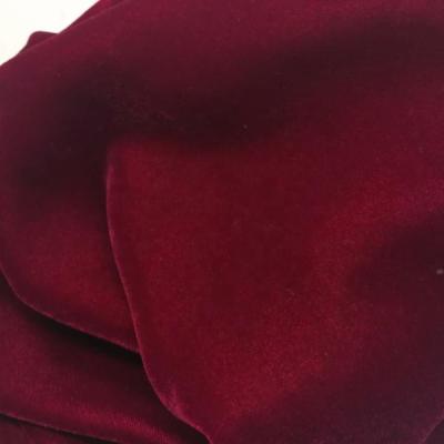 China Factory direct sale solid100% polyester anti-static wine woven velvet 5000 korean cloth fabric for women for sale