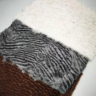 China Wholesale Custom Design Woven Shine Faux Rayon Faux Fur Fabric Plush Embossed Fabric For Garment And Toy For Toy for sale