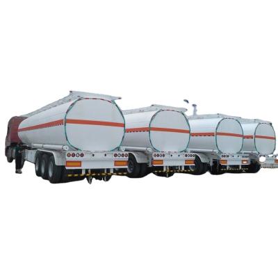 China Truck Trailer Three Axle Oil Tank 55000 Liter Fuel Tanker Trailer Semi Trailer for sale